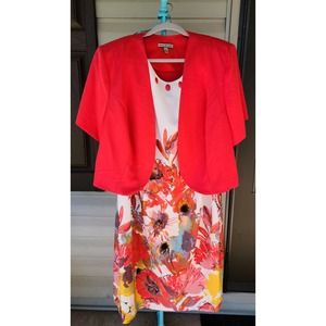 Maya Brooke Plus Size 22W Dress and jacket 2 piece set